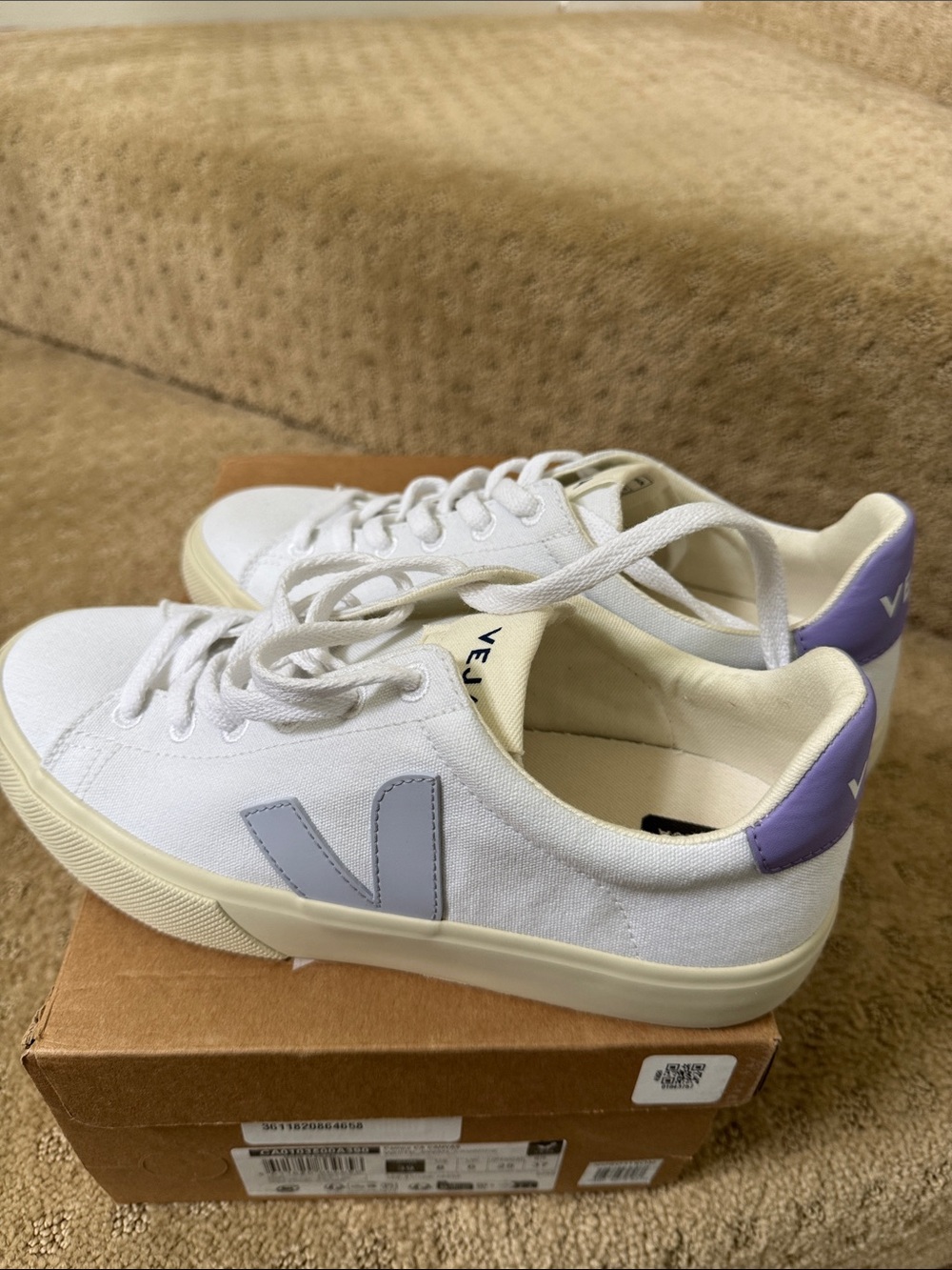 Veja Kraft Shoe Box with White Logo